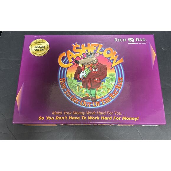 Cashflow Board Game Robert Kiyosaki Rich Dad Poor Dad Wealth Finance Complete - Picture 7 of 12